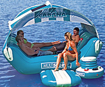 water floats and inflatable islands